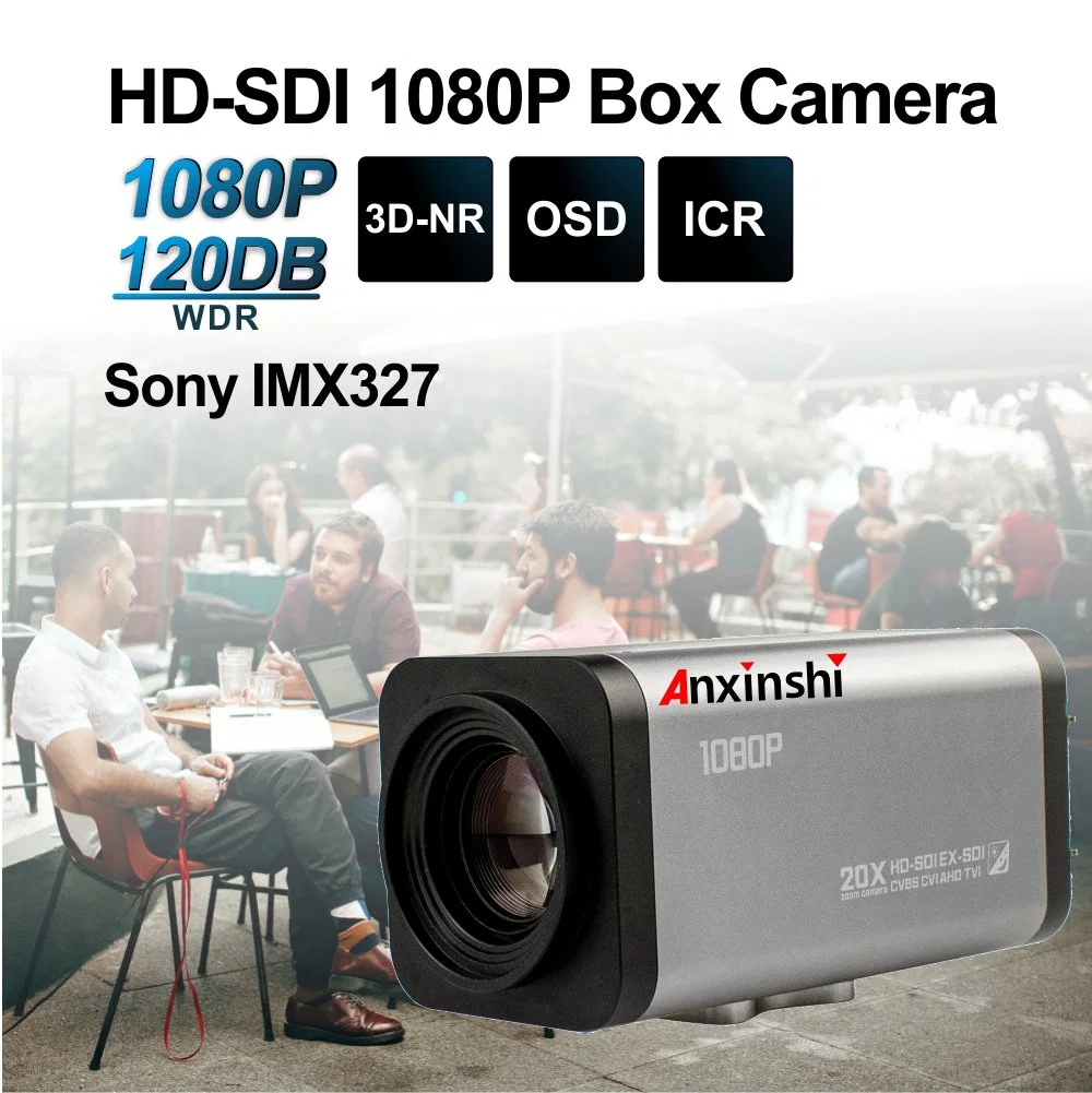 Sony IMX327 CCTV Cámara 2MP 1080P 10X Zoom Óptico de las cámaras de vigilancia profesional de la cámara de vídeo HD SDI SDI