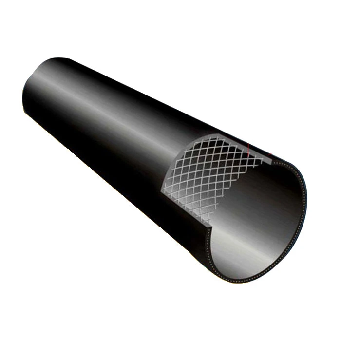 HDPE Transparent Steel Wire Mesh Skeleton PE Pipe for Water Supply