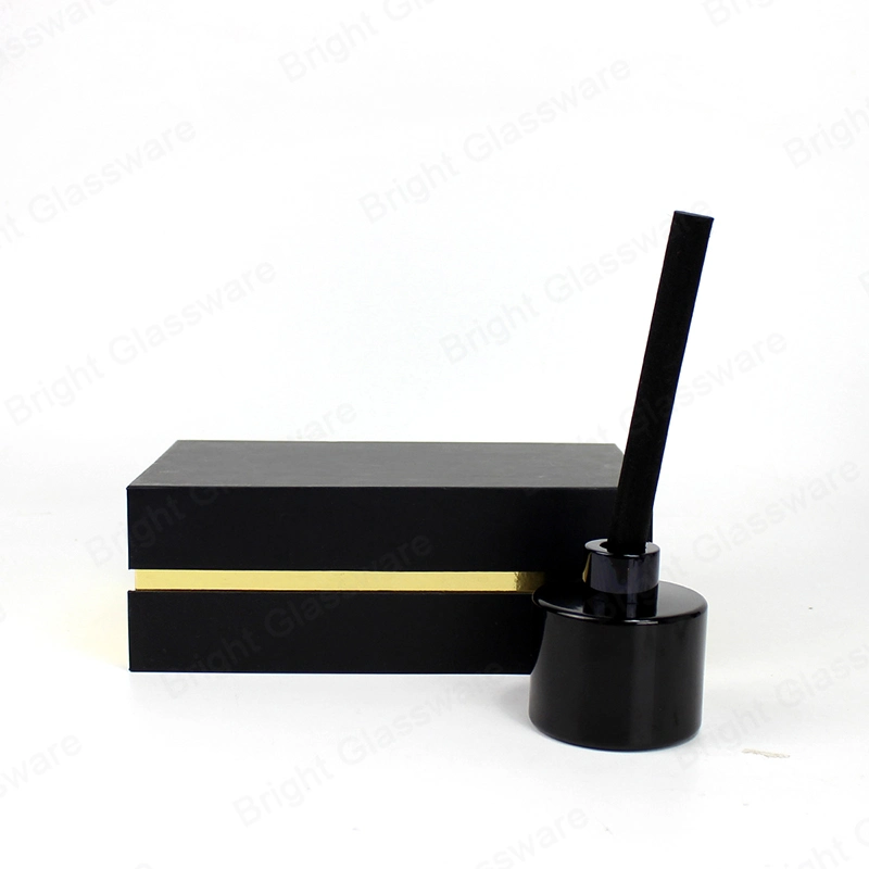 Black Magnetic Paper Box for Glass Diffuser Bottle Gift Set