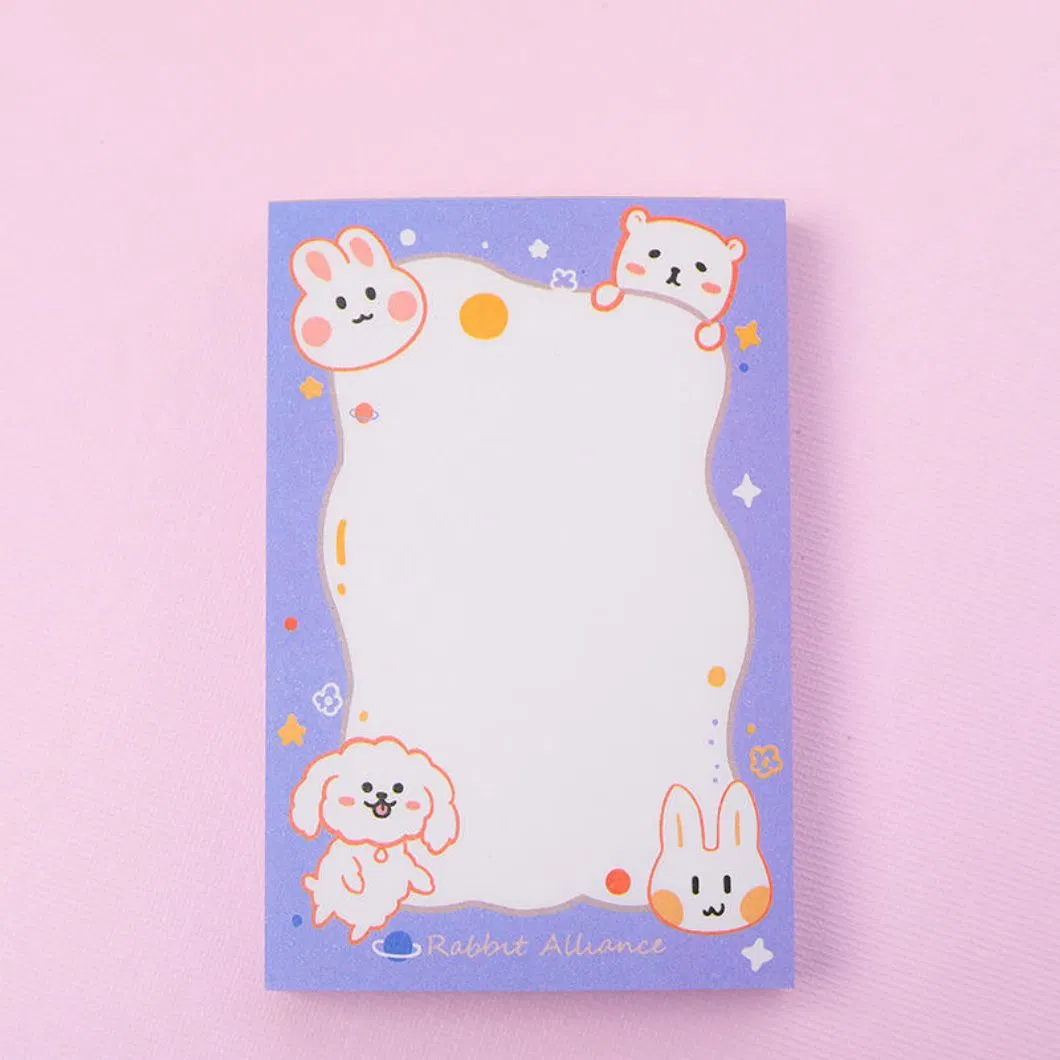 Fournitures de bureau personnalisé de haute qualité à l'école Memo Pad Cute Notes adhésives