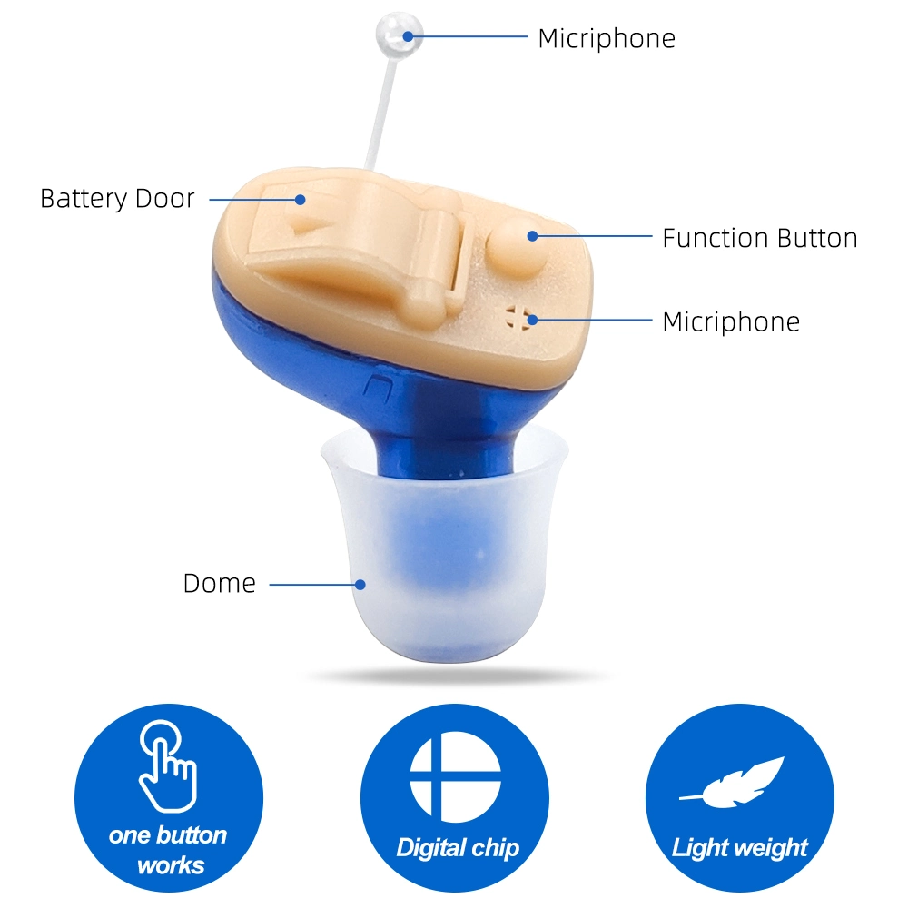 Bateria invisível de alta qualidade Cic Hearing Aid