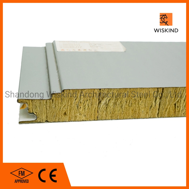 Baumaterial Schallabsorption und feuerfeste Rock Wool Sandwich Panel