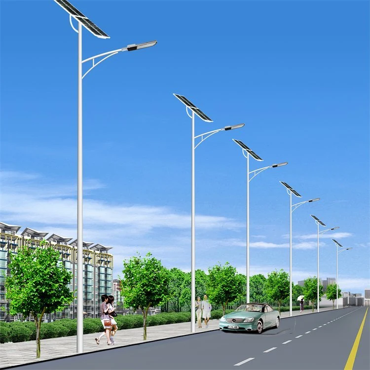 Lampe de jardin extérieure à panneau solaire IP67 100 W à LED solaire Feu de rue