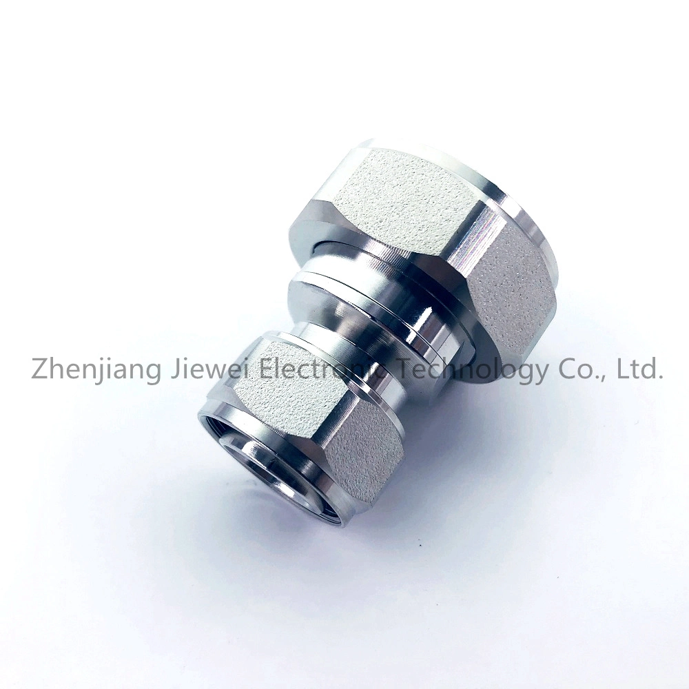 4.3-10 Mini DIN Male to 7/16 DIN Male RF Adapter, 7/16 Male to 4.3-10 Male Adapter