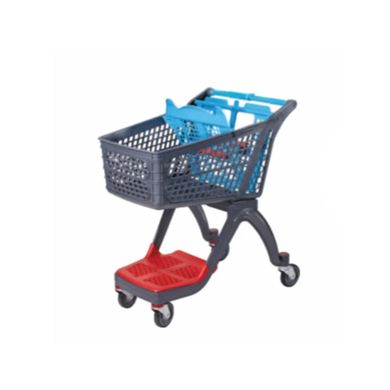 Carrito de supermercado de alta calidad precio de fábrica el plástico Carrito de compra