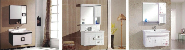 Cuarto de baño de 28 pulgadas moderno Sairi vanidades espejo de pared gabinete