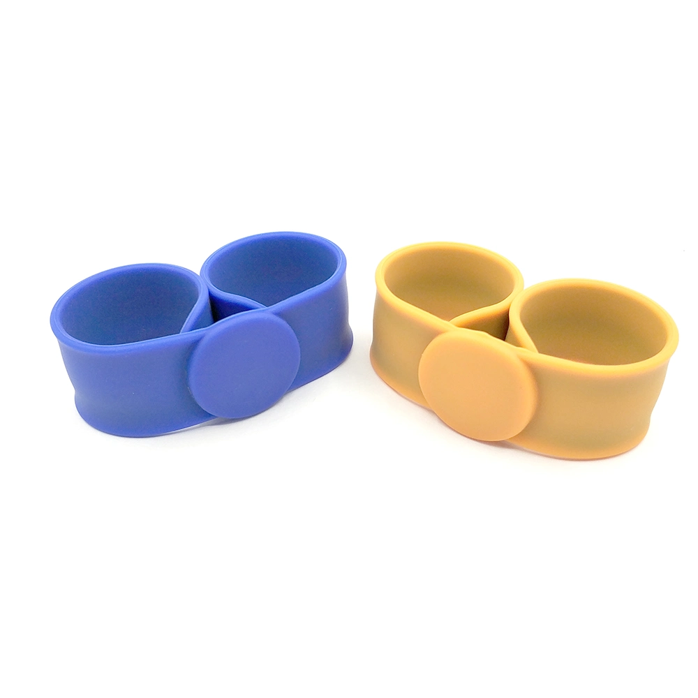 RFID Silicon Wristbands for Events, Waterproof RFID Wristbands NFC N Tag203/213/216 - Orange/Blue