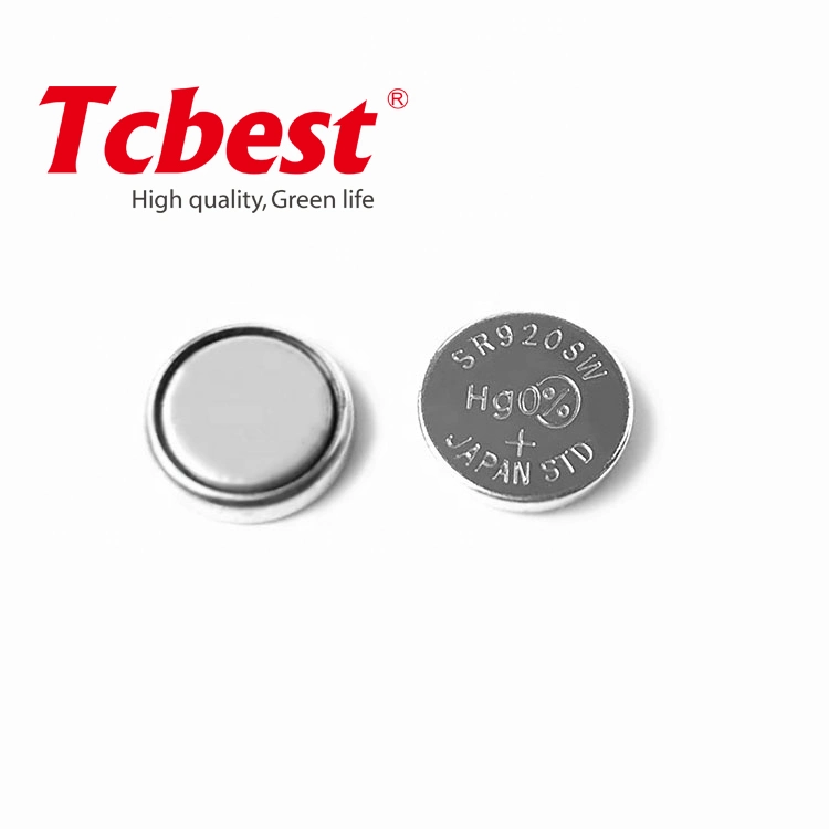 Factory Price 1.55V Silver Oxide Sr920 371 Zinc Air Button Cell Primary Dry Battery Coin Cell 1.55V Battery for Hearing Aid with CE and &#160; RoHS