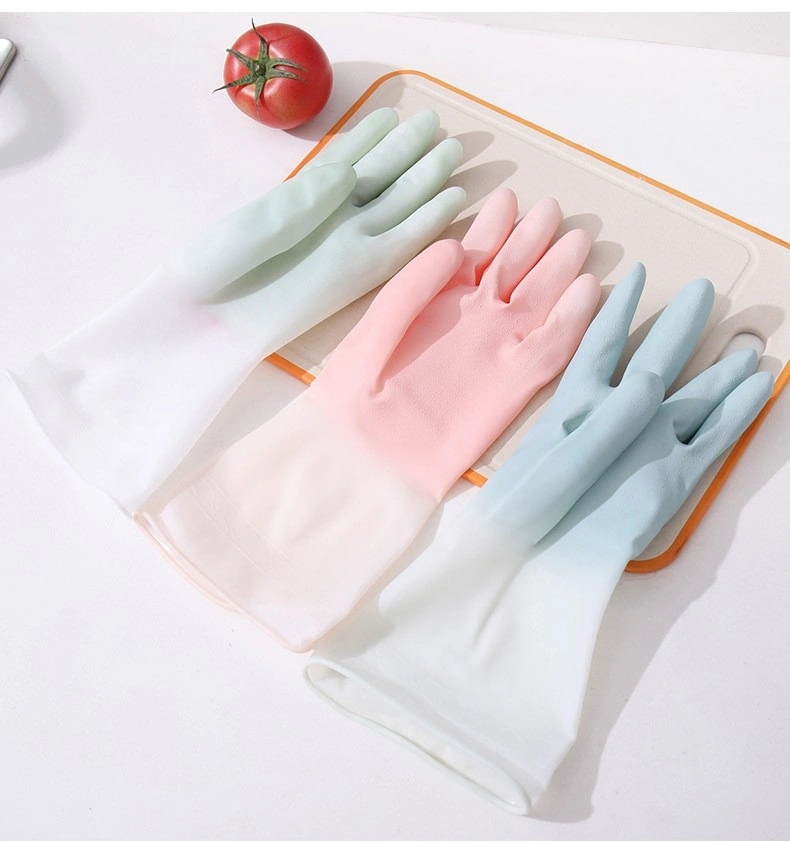 Durable High quality/High cost performance  Rubber Palm Latex House Hold Kitchen Cleaning Gloves, Factory Directly Sale, Comfortable to Use