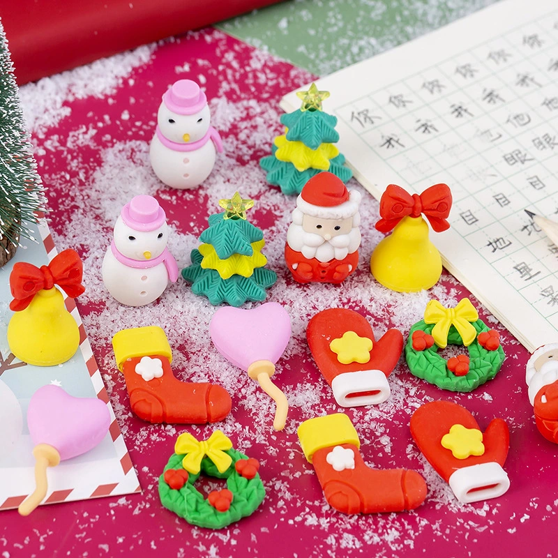 Manufacturers Direct Wholesale/Supplier Four Into Christmas Card Eraser Sets for Students