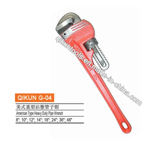 G-06 Construction Hardware Hand Tools Stilson Type Drop Forged Pipe Wrench