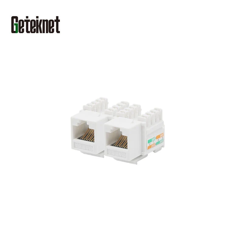 Gcabling CAT6A CAT6 RJ45 Keystone Jack UTP Cat5e Networking Modular 8p8c Ethernet Coupler