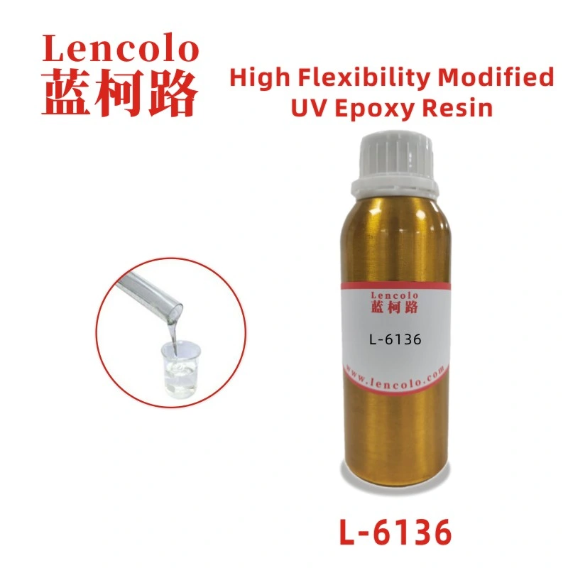 Good Leveling Flexible Modified Epoxy Acrylate Resin UV Curing Oligomer UV Cured Resin for UV Adhesive, PVC UV Varnish, 3D Printing