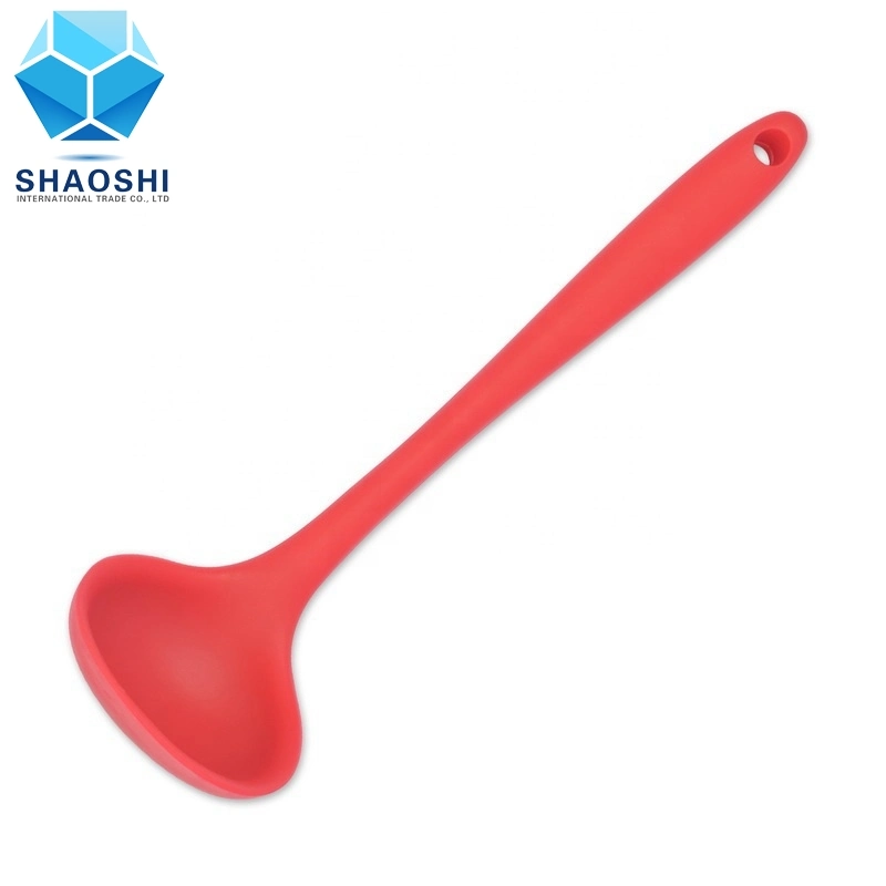 Cor de aço inoxidável, pega de Silicone utensílios de caçamba de armazenamento colher Pá 15-CONJUNTO DE PEÇA