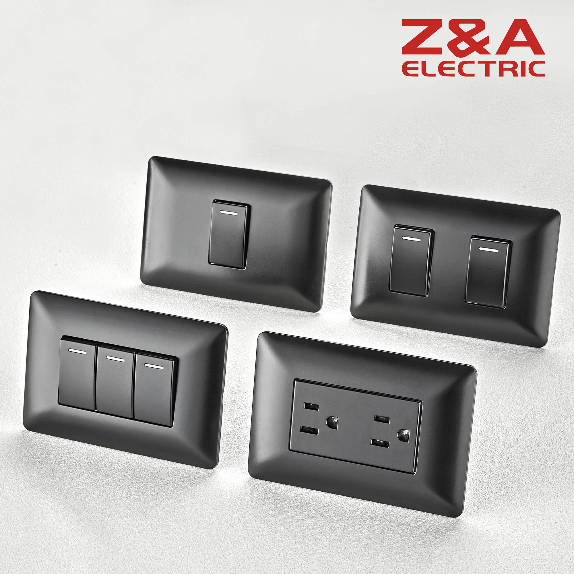 Am Series CCC/ CE Approved PC Material Factory Supply Electrical Us Light Wall Switch and Socket