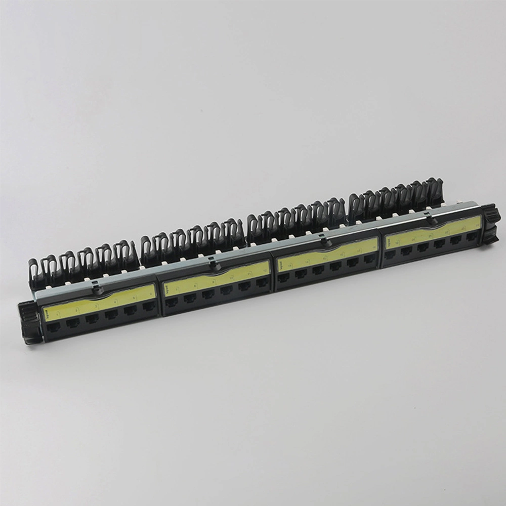 1U de 24 puertos UTP CAT6 Libre herramienta Patch Panel