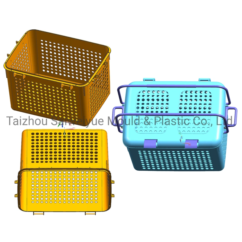 Polypropylene Basket Moulding Kitchen Utensils Plastic Container Box Mold Baskets Injection Mould