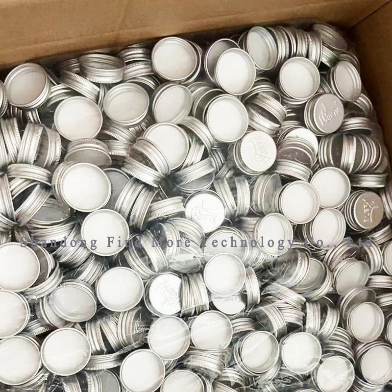 Screw Silver Aluminum Cap for Moulded Amber Glass Jar