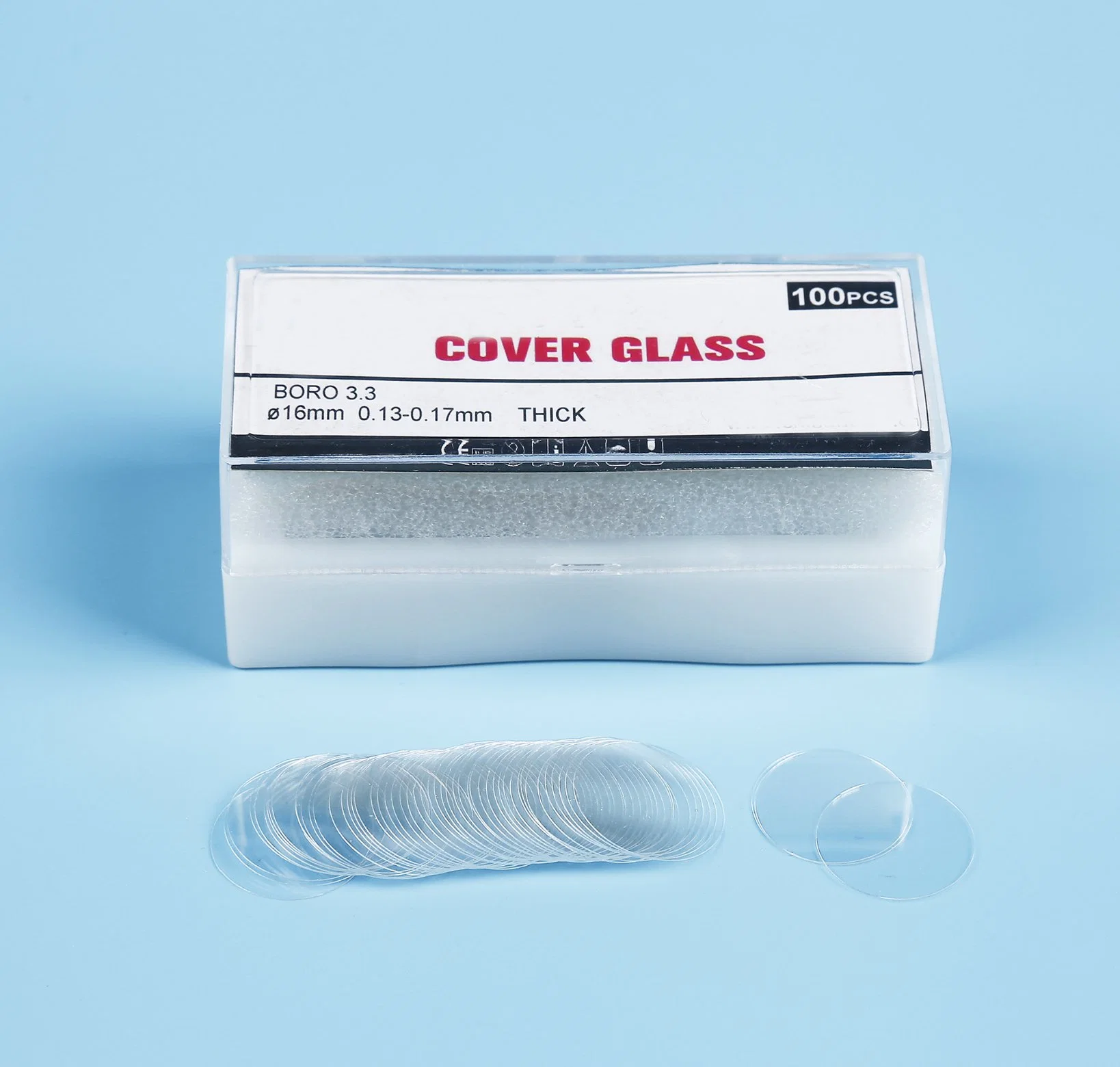 Microscope Glass Cover Slip, Laboratory Microscope Slide Cover Glass