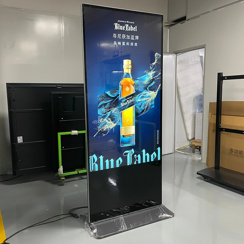 65-Zoll-Totem Kiosk für Bodenbezeichner in HD-Format für Innenräume LCD-Display mit Werbung