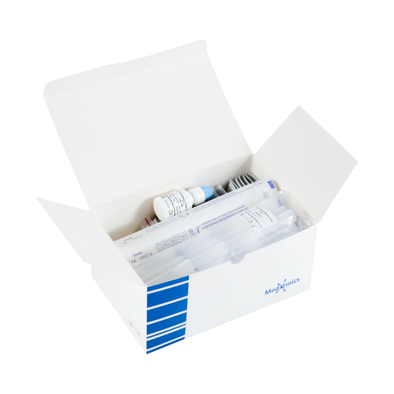 Medomics S-R-S-C-O-V-N-2 & Influenza a-B Antigen Combo Rapid Medical Test Kit (LFIA)