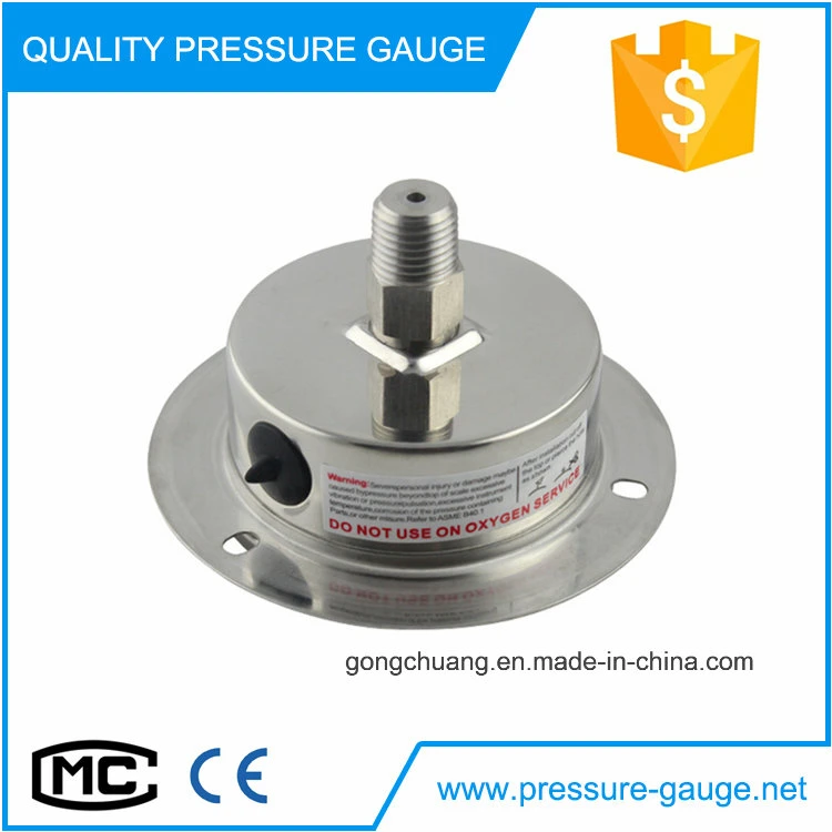 100mm Dial Full Stainless Steel Liquid Filled Pressure Gauge with Flange