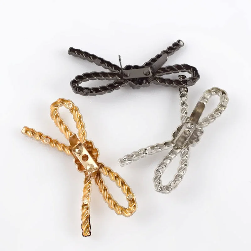 at-Ap360 Fashion Bag Parts Accessories Button Hardware Bow-Knot Decoration Clip Buckle Clasp