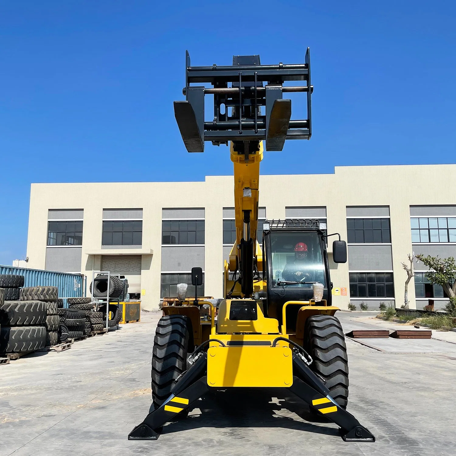 Carro elevador de lança telescópico de 4 toneladas e 17 metros com os EUA Pá carregadora telescópica com forquilha da marca Vift, motor a diesel