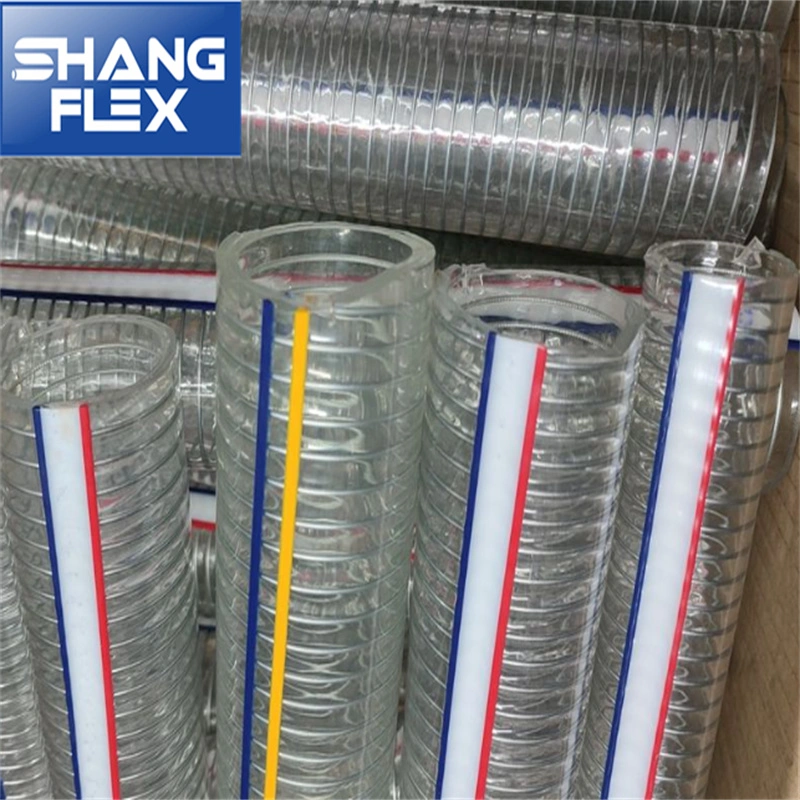 Flexible PVC Hydraulic Industrial Discharge Pipe Steel Wire Hose