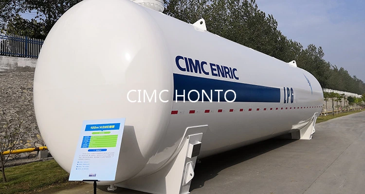 Cimc 50 60 80 100 120cbm Propane Butane Gas Storage Tank LPG Bullet Cylinder for Somalia