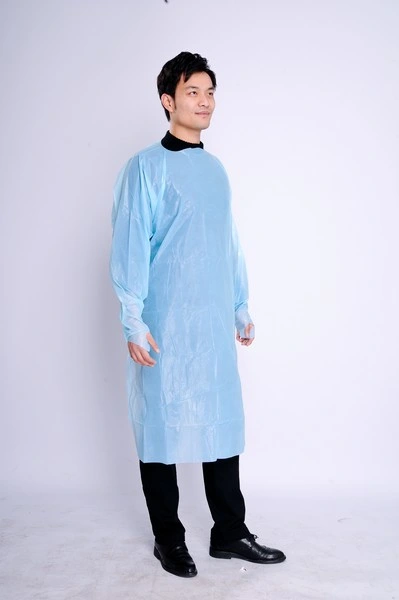 Disposable Standard Thumb Loop CPE Gowns