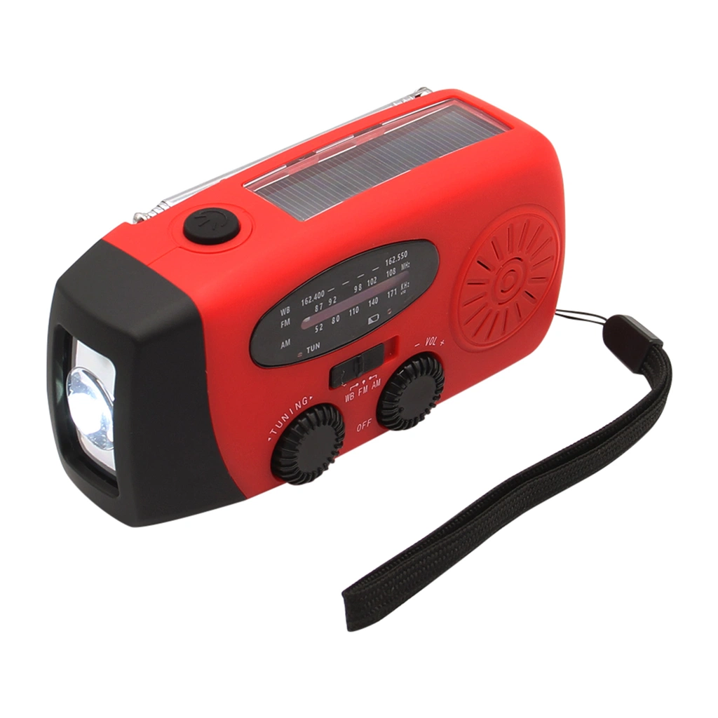 High quality/High cost performance Am/FM Solar Hand Crank LED Flashlight Self Powered Weather Radio