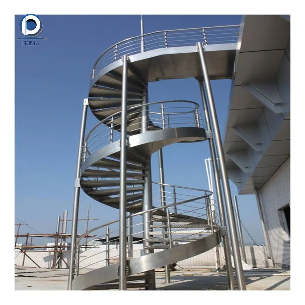 Prima Outdoor Metal Stair Round Staircase Steel Stair