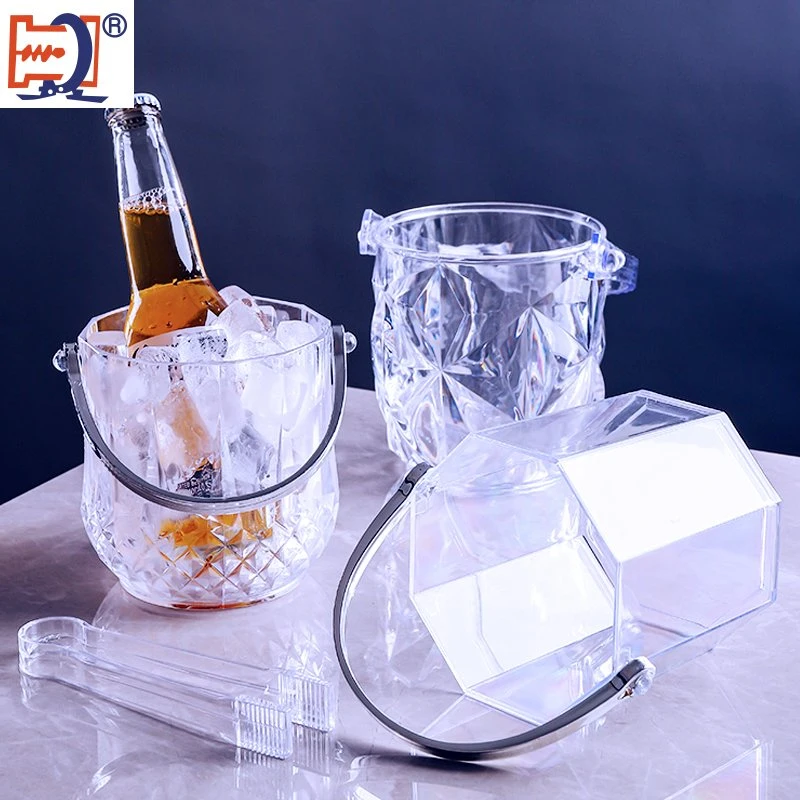 Glassy Plastic Beer/Wine/Beverage/Champagne Cooling Ice Bucket