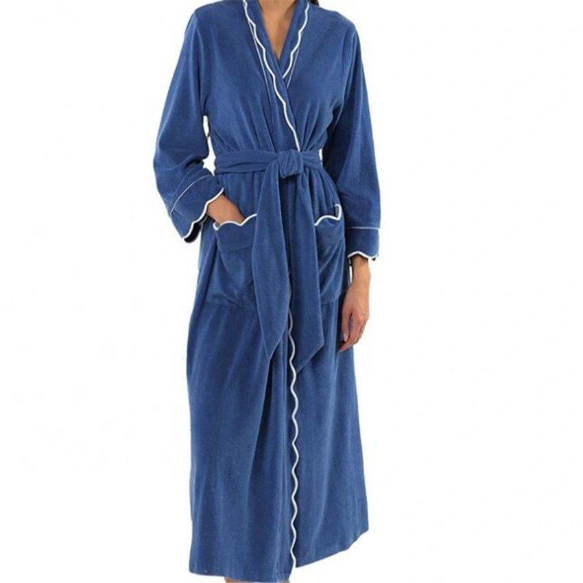 Peignoir de bain long en coton pour l'hiver Kimono SPA