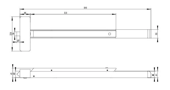 Fire Rated UL Listed Panic Device for Steel Door