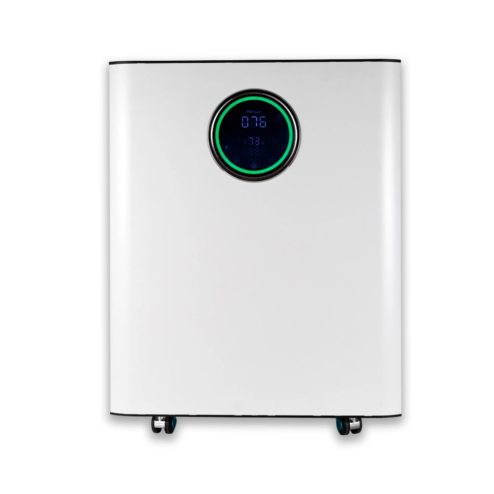 Hospital Pm2.5 Sensor Air Cleaner 100 Sqm UV Lamp Sterilization HEPA Ion Commercial Air Purifier for Office and Schools