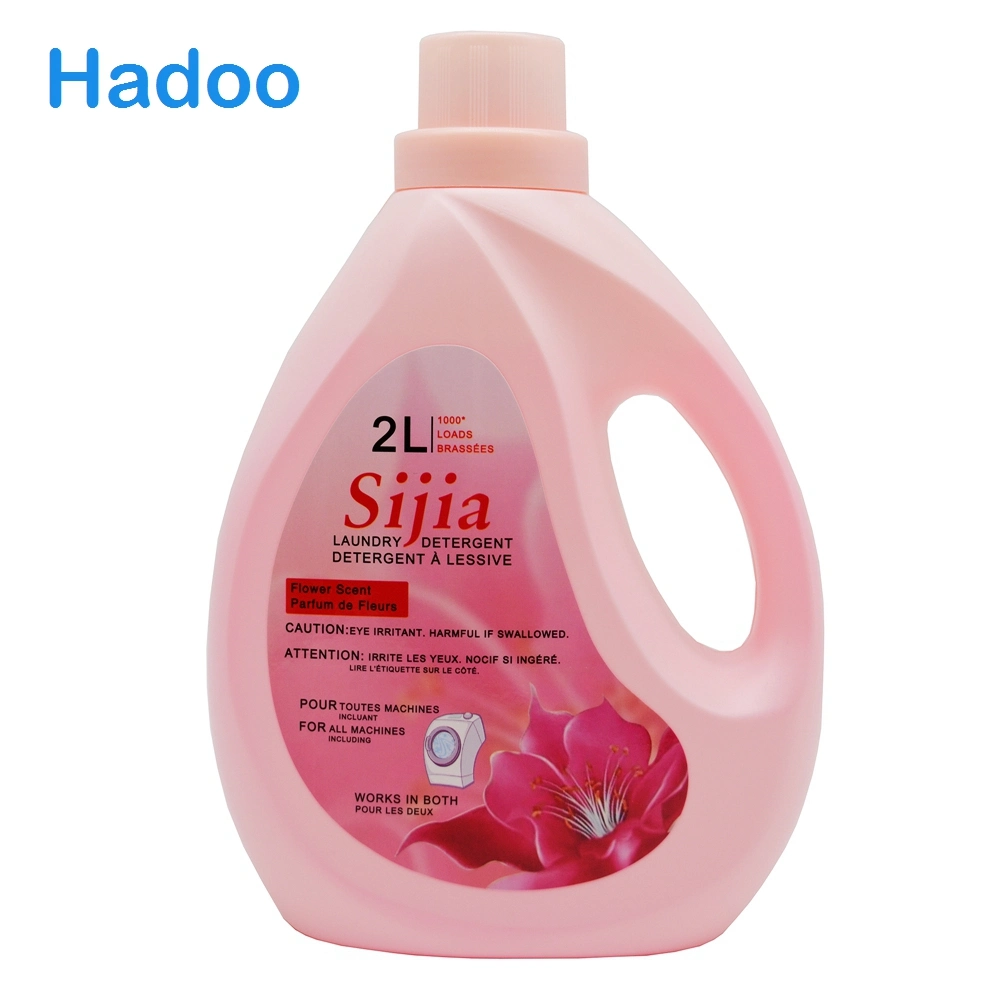 2L Flower Scented pH 7.0 Mild Formula Laundry Detergent Liquid to USA