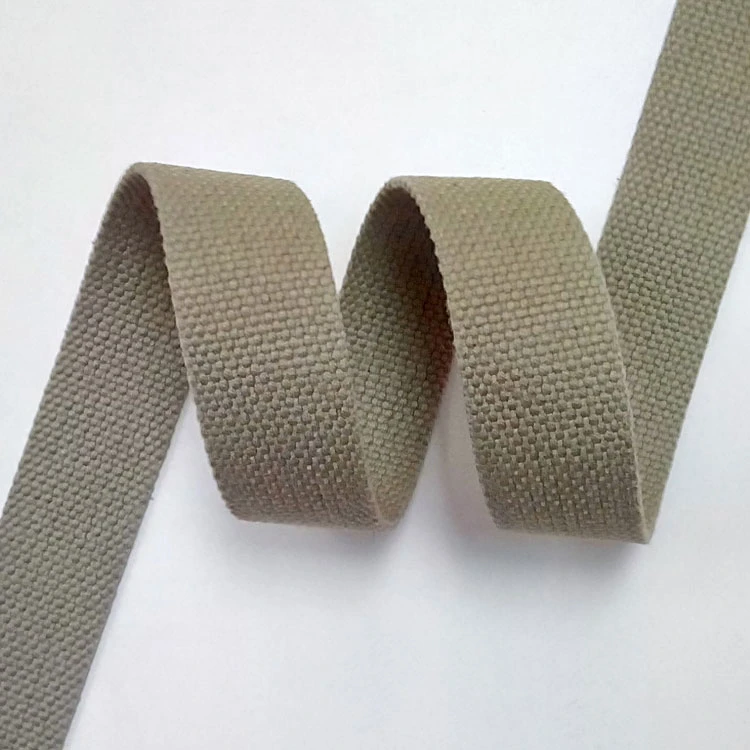 1 Inch White Grooved Cotton Webbing Tape