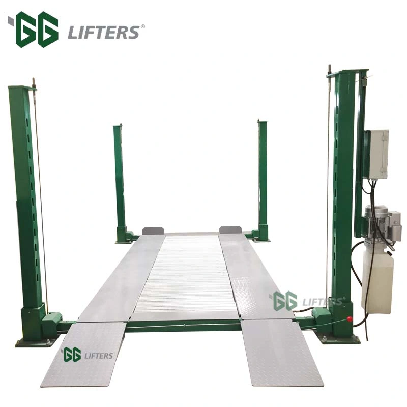 safety control four 4 post double Layer car parking lift with CE