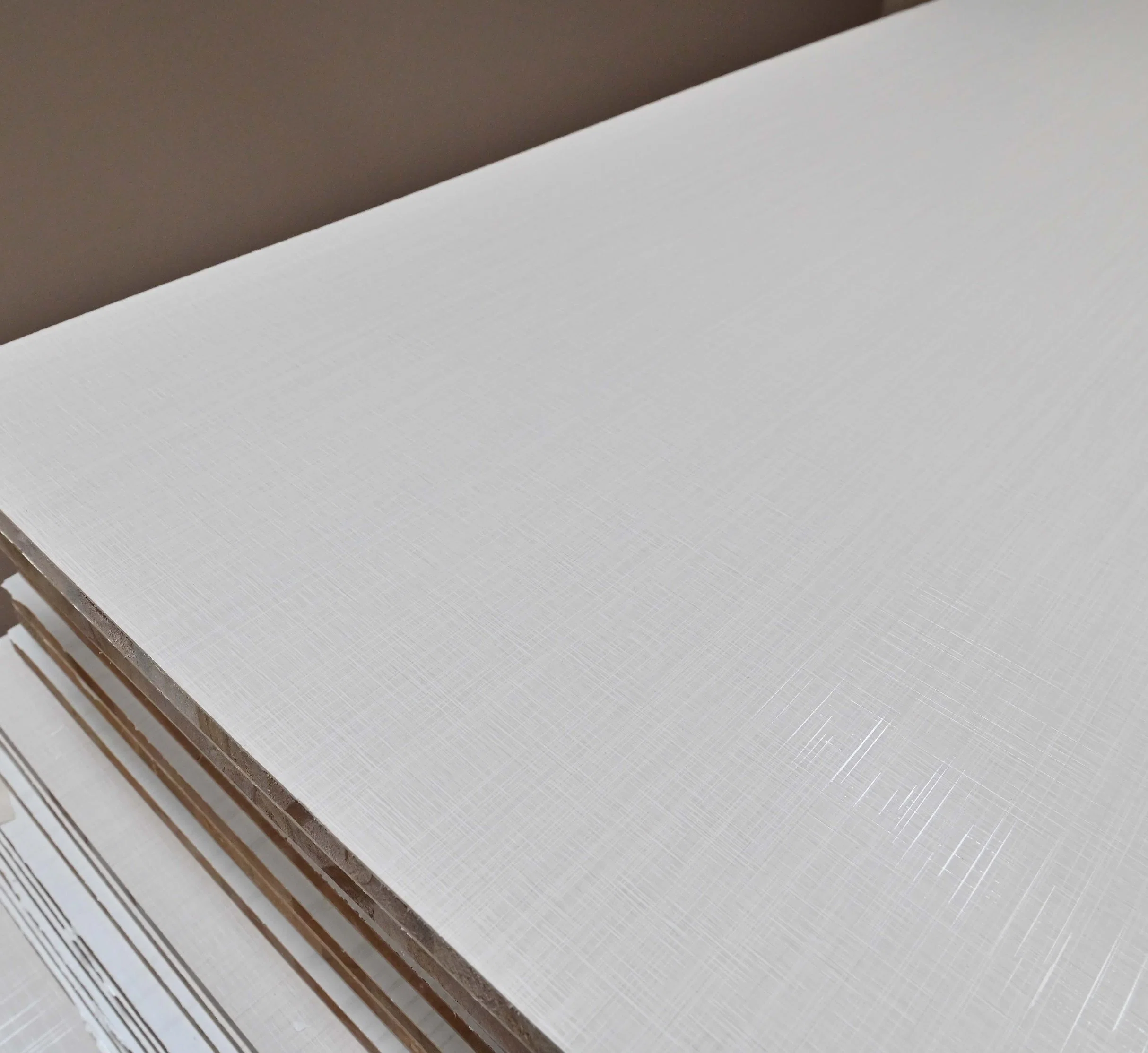 Melamine Laminated Plywood Wood Grain / Solid Color Basic Customization