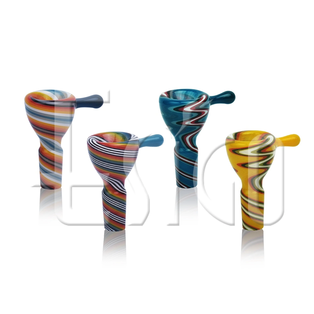 Esigo Glass Functional USA Colors Wig Wag Heady Straight Tube Dry Herb Smoking Accessories Glass Smoking Pipe with Scientific Shower Head Perc