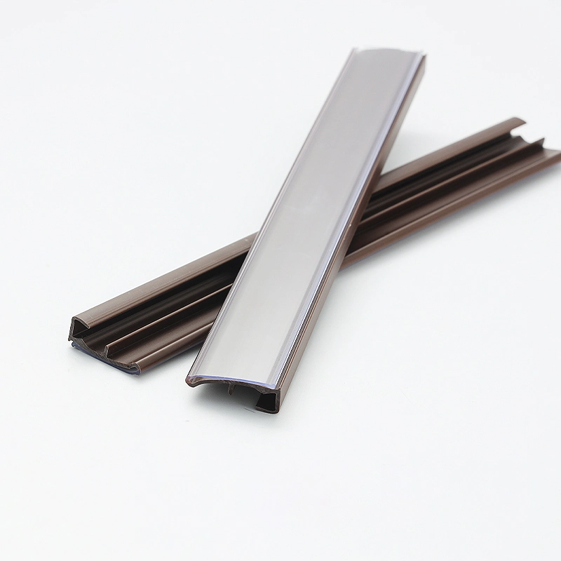 PVC ABS PP PETG PC Supermarket Price Tag Strip Anti-UV Longlife Co-Extrusion Extruded Profile