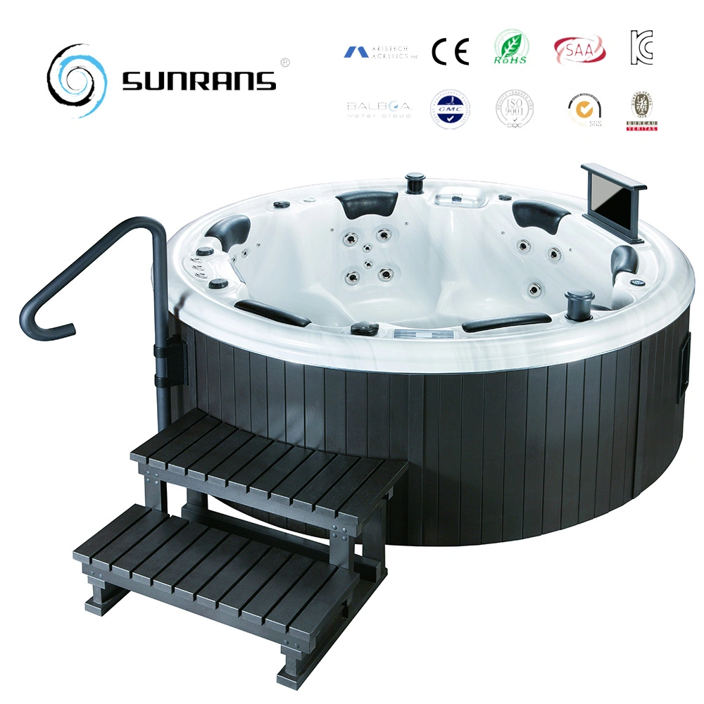 Sunrans New Design Acrylic Material Fiberglass Outdoor Hot Tub Free Standing Bathtub