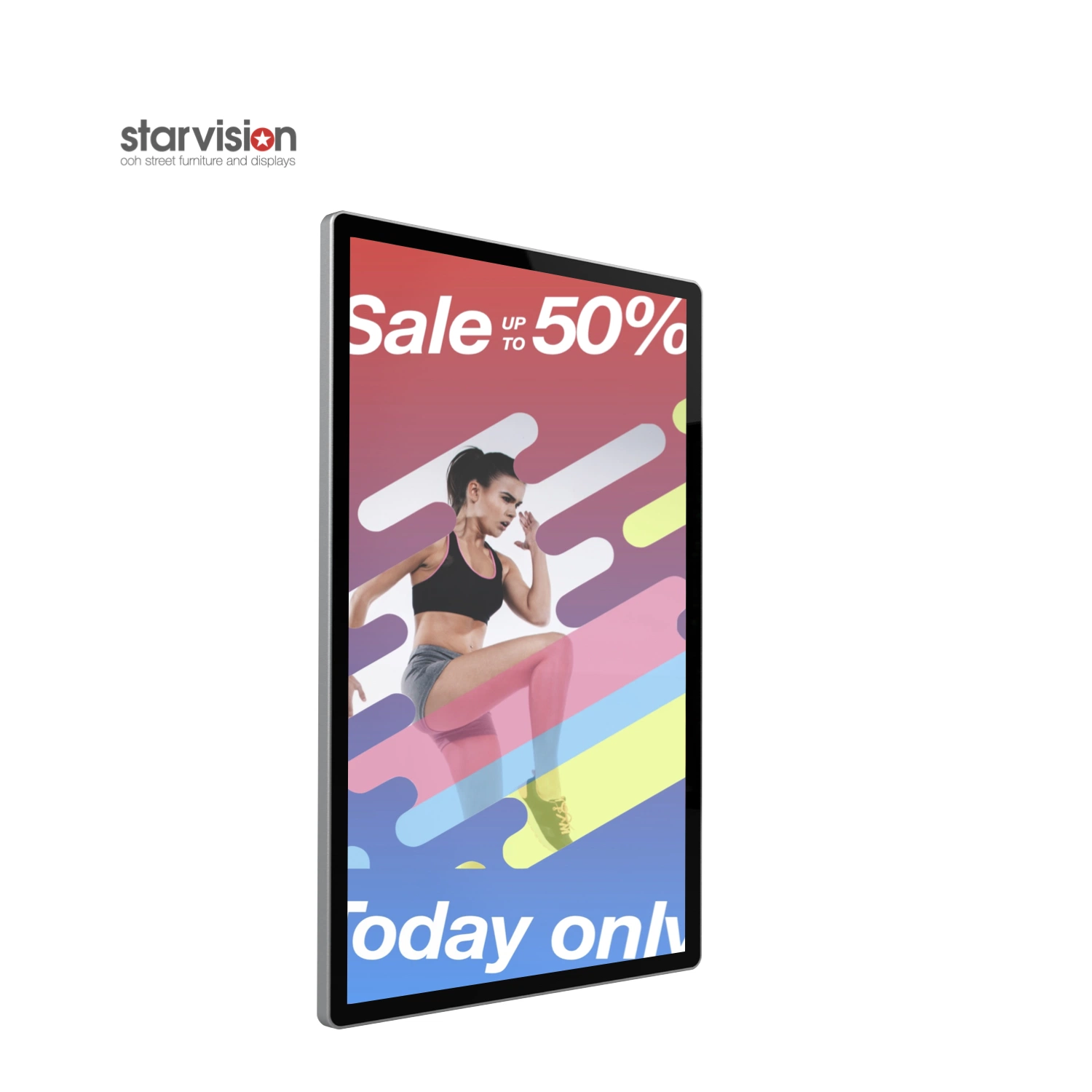 Android System 450nit Commercial Panel Wall Mounted Advertising Digital Signage with Touch Screen