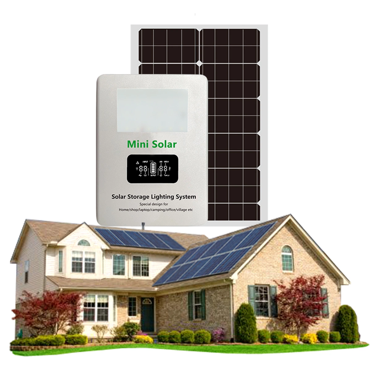 40W/60W Hybrid Solar Inverter Panel with Battery and with MPPT Controller All in One Solar Inverter