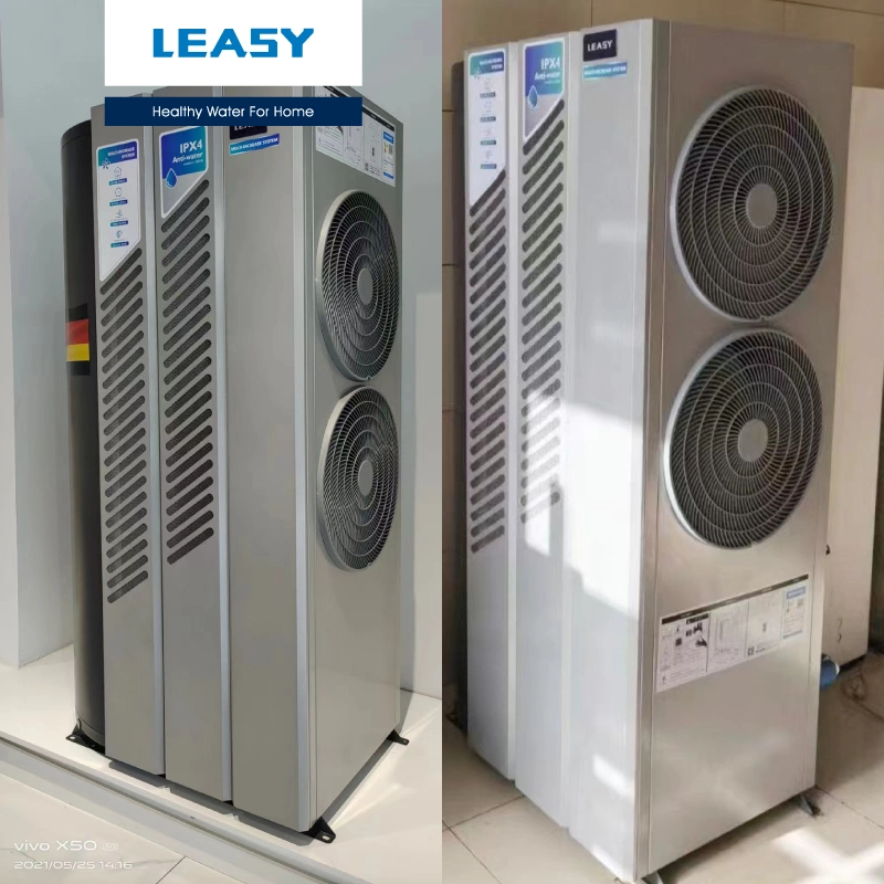 Leasy R134A All-in-One Heat Pump 75c High-Temp. Hot Water Heater with 350L/420L Built-in Enamel Water Storage Tank