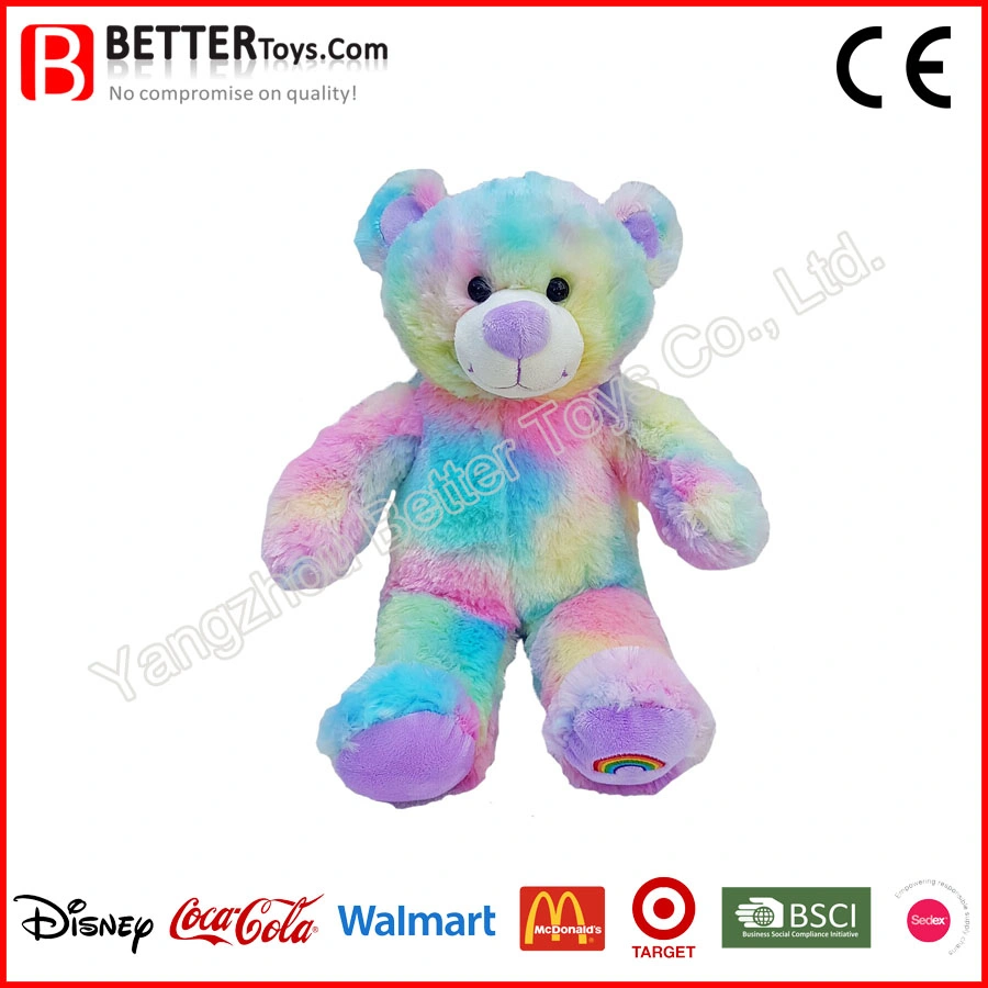 Stuffed Rainbow Bear Soft Toy Plush Animal