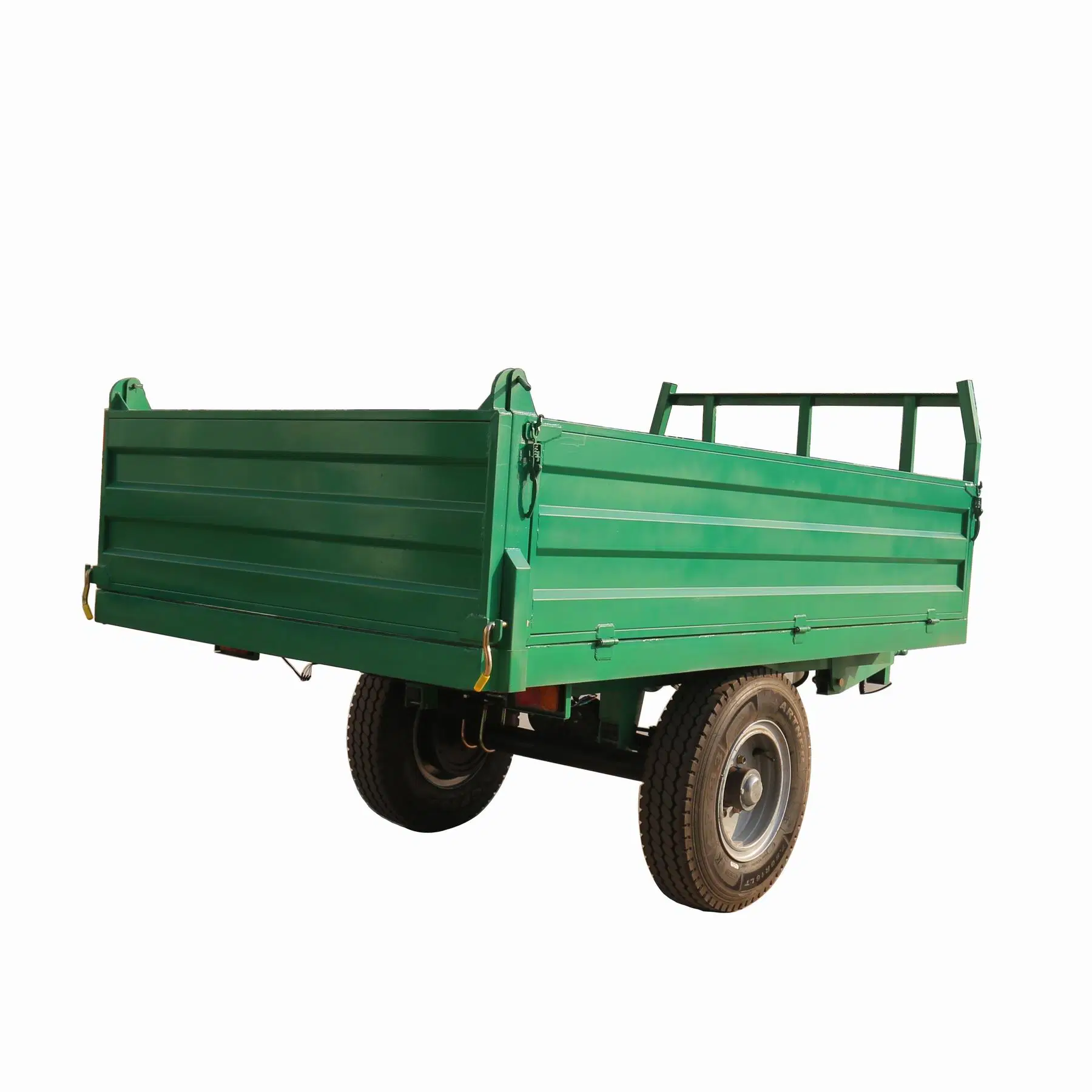 China Manufacturer Travel Truck Cargo Other Aluminum Towing Small ATV Forestry Log Hydraulic Dump Tipping Tractor Trailers Sale