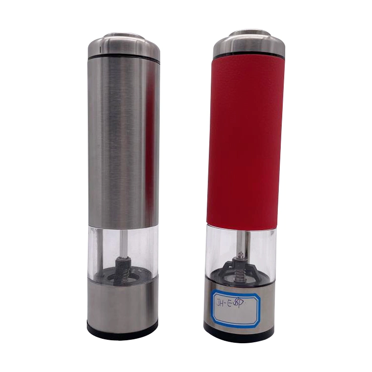 Automatic Electric Adjustable Coarseness Stainless Steel Salt and Pepper Mill Grinder Set